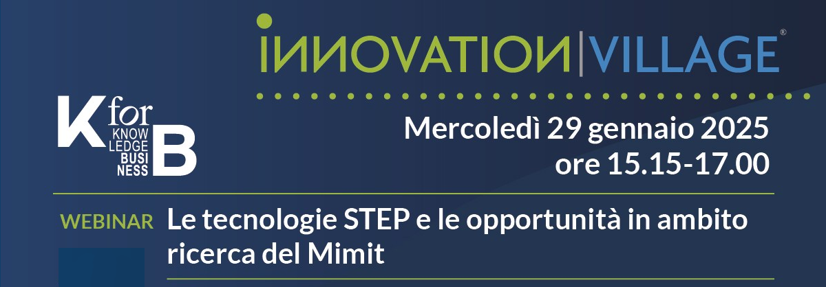 Webinar – Le tecnologie STEP e le opportunità in ambito ricerca del Mimit